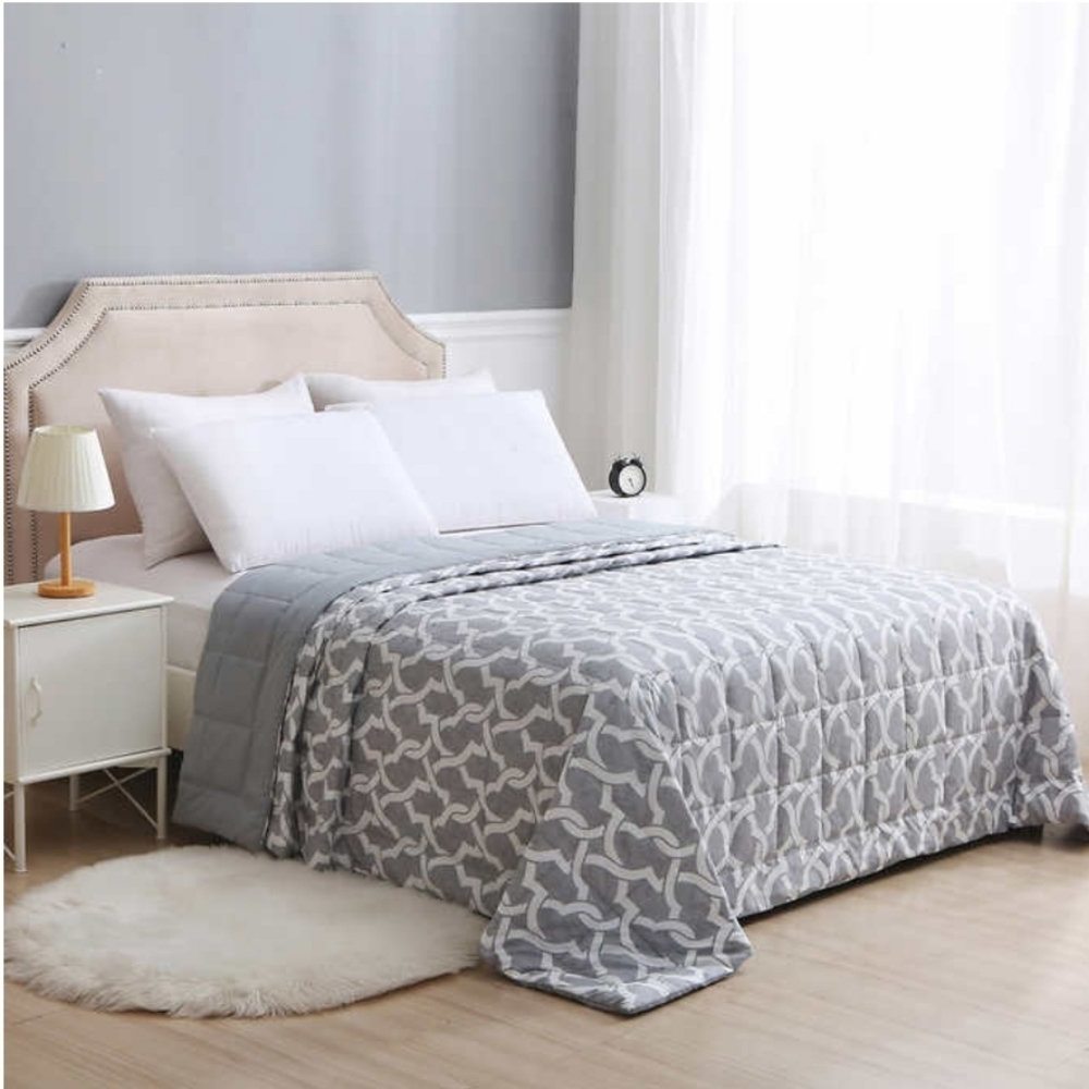 Charisma Down Alternative Comforter queen gray